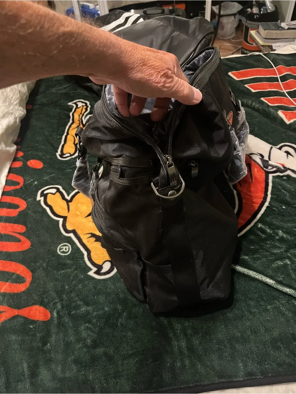 Miami Hurricanes black travel